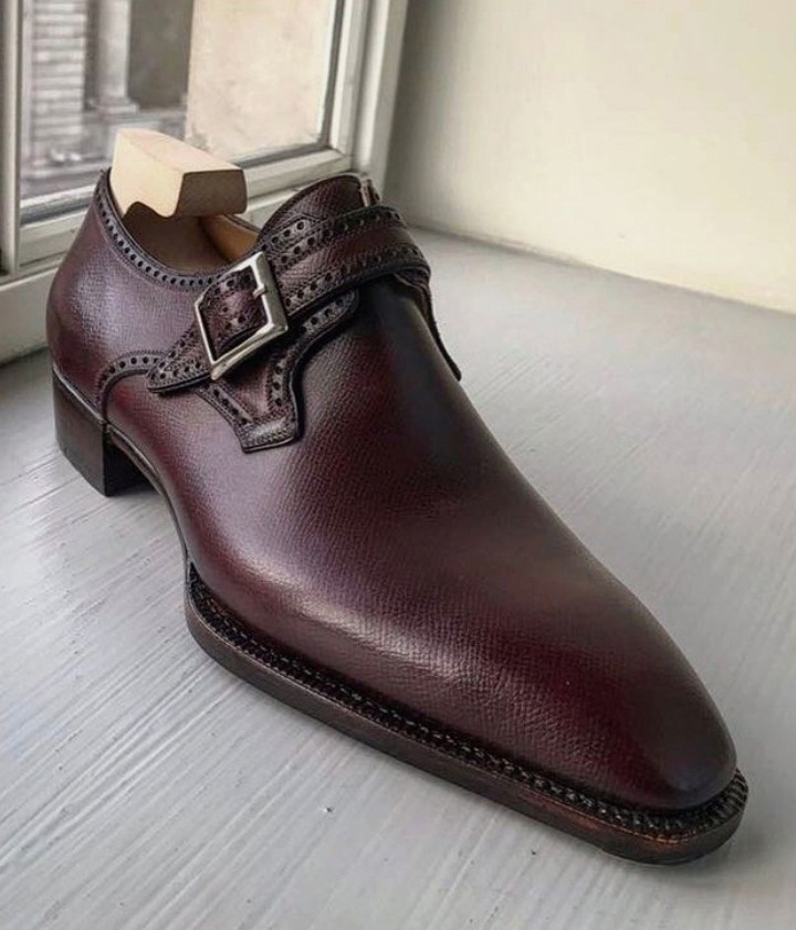 Dark Brown Classic Looks Monk Strap Formal Shoes on Luulla