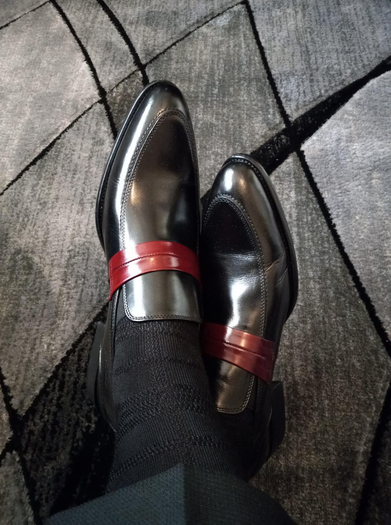 Men's Designer Handmade Black Loafers Edition Shoes