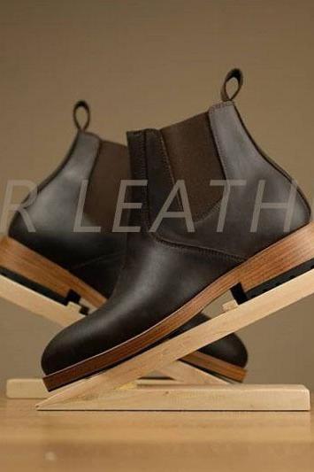 Men Adult Dressing Best Choice Handmade Chelsea Leather Boot 