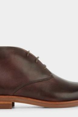 Designer Handmade Men's Coffee Bean's Chukka Lace Up Formal Leather Boot 