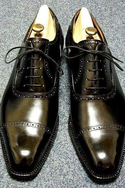 Men&amp;#039;s Luxury Edition Handmade Black Dress Shoes