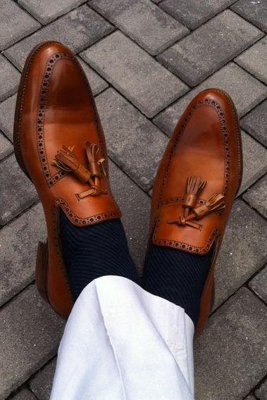 Men's Mustard Leather Skin Handmade Stylish Loafers Dress Shoes