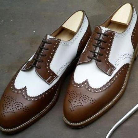 White Brown Leather Awesom..