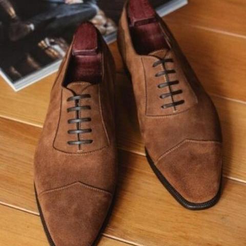 Handmade Brown Wing Shoes ..