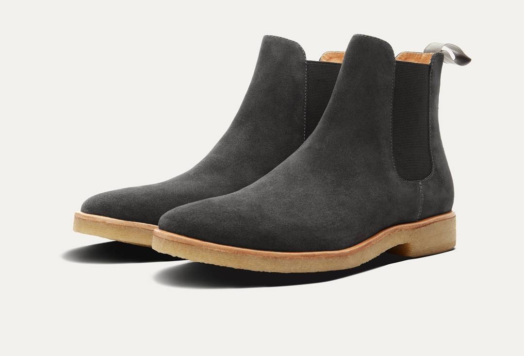 Awesome Men Black Suede Crepe Sole Chelsea Formal Boot on Luulla